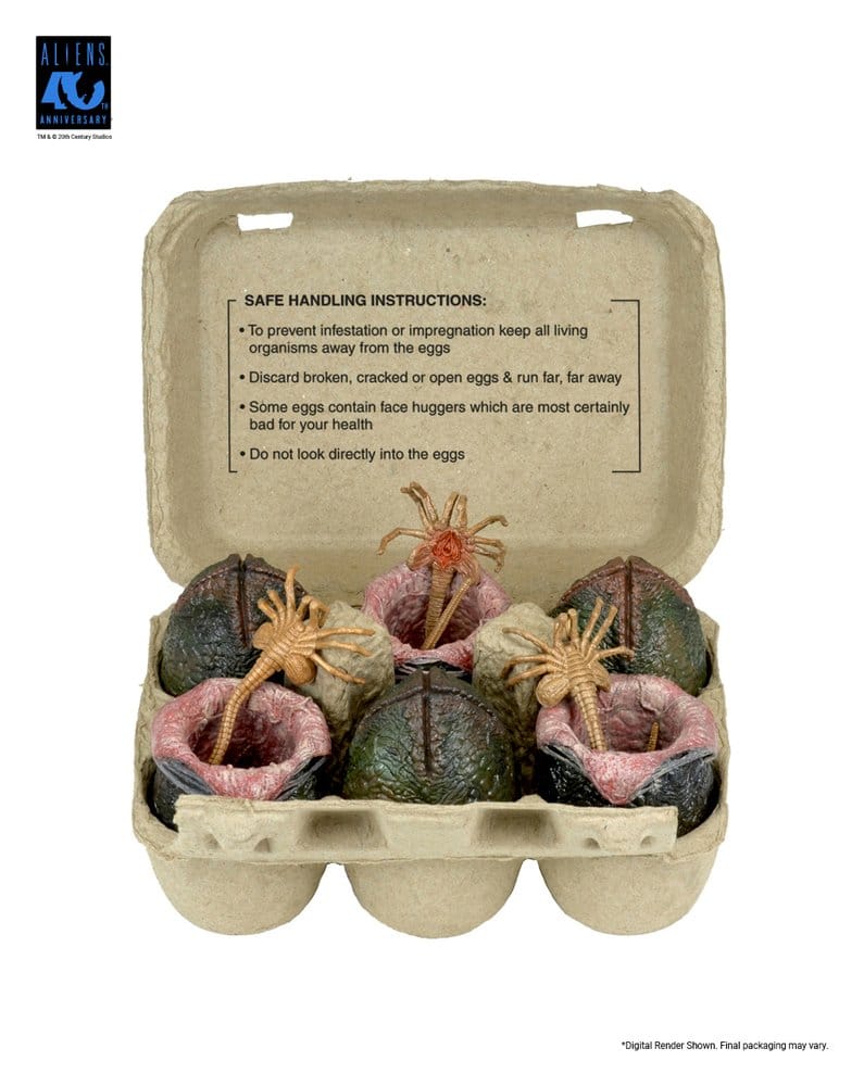 Aliens 6er-Pack Zubehör-Set Carton of Alien Eggs (40th Anniversary) - Preorder - ETA: 25.11.2026