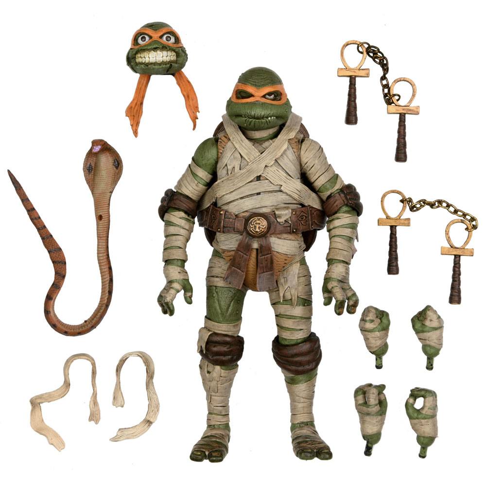 Universal Monsters x Teenage Mutant Ninja Turtles Actionfigur Ultimate Michelangelo as The Mummy 18 cm - Preorder - ETA: 16.02.2026