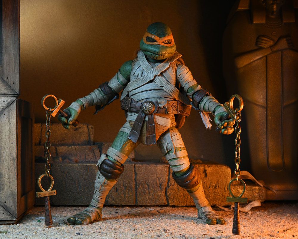 Universal Monsters x Teenage Mutant Ninja Turtles Actionfigur Ultimate Michelangelo as The Mummy 18 cm - Preorder - ETA: 16.02.2026