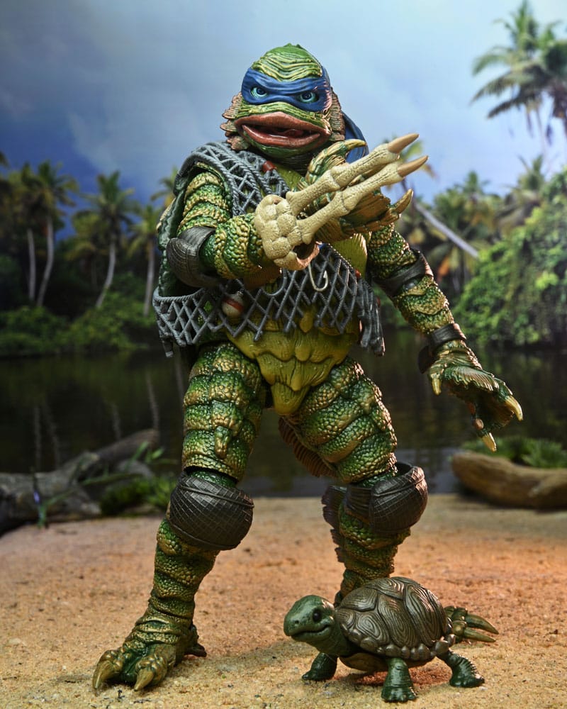 Universal Monsters/Teenage Mutant Ninja Turtles Actionfigur Leonardo as the Creature 18 cm - Versand: 7 Tage nach Bestellung