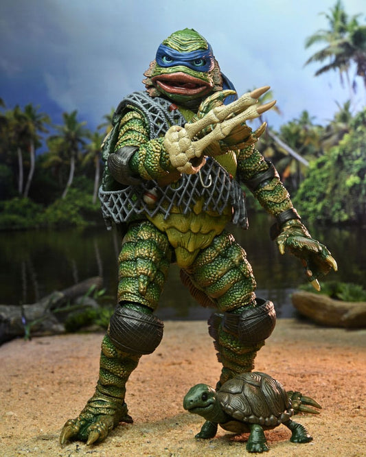 Universal Monsters/Teenage Mutant Ninja Turtles Actionfigur Leonardo as the Creature 18 cm - Versand: 7 Tage nach Bestellung