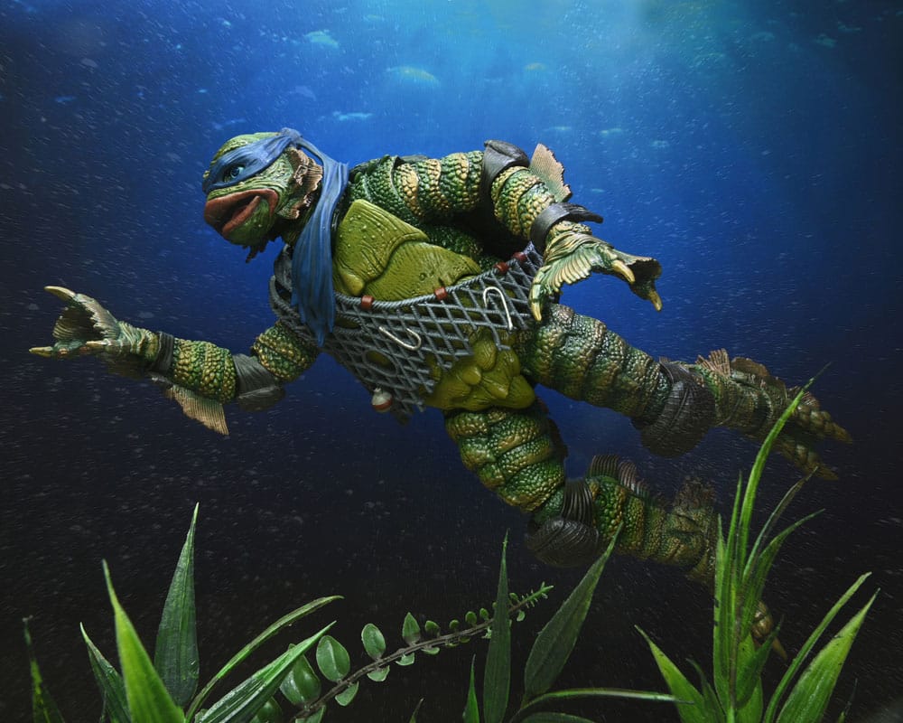 Universal Monsters/Teenage Mutant Ninja Turtles Actionfigur Leonardo as the Creature 18 cm - Versand: 7 Tage nach Bestellung