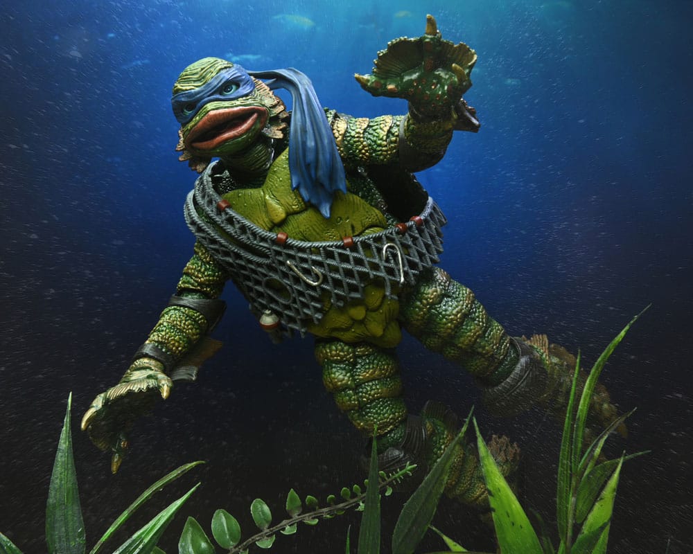 Universal Monsters/Teenage Mutant Ninja Turtles Actionfigur Leonardo as the Creature 18 cm - Versand: 7 Tage nach Bestellung
