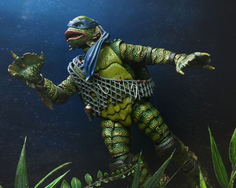 Universal Monsters/Teenage Mutant Ninja Turtles Actionfigur Leonardo as the Creature 18 cm - Versand: 7 Tage nach Bestellung