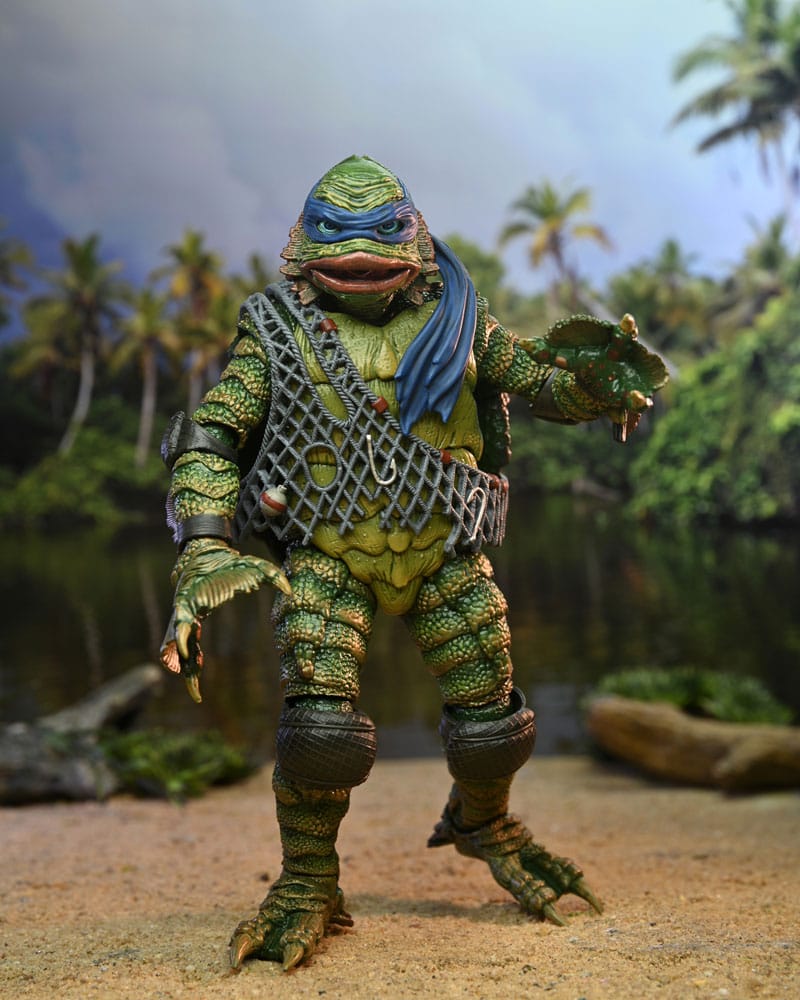 Universal Monsters/Teenage Mutant Ninja Turtles Actionfigur Leonardo as the Creature 18 cm - Versand: 7 Tage nach Bestellung