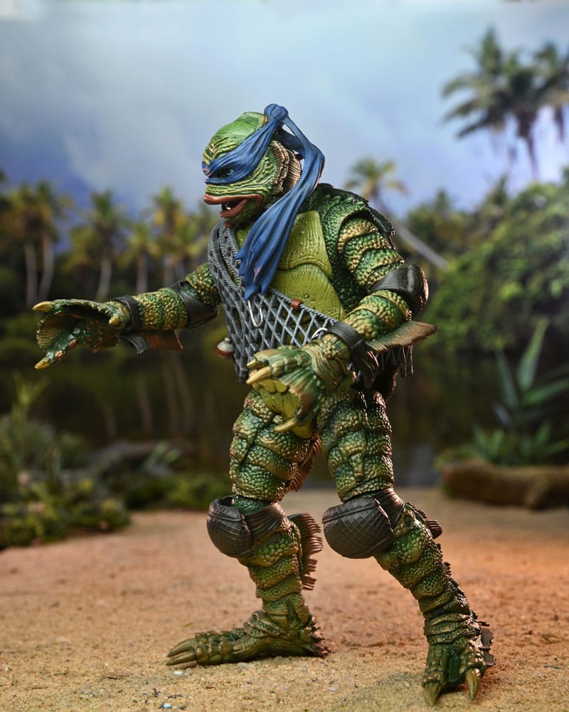 Universal Monsters/Teenage Mutant Ninja Turtles Actionfigur Leonardo as the Creature 18 cm - Versand: 7 Tage nach Bestellung