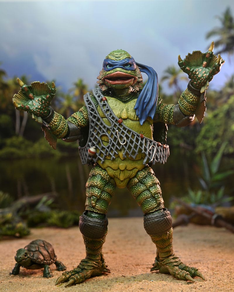 Universal Monsters/Teenage Mutant Ninja Turtles Actionfigur Leonardo as the Creature 18 cm - Versand: 7 Tage nach Bestellung