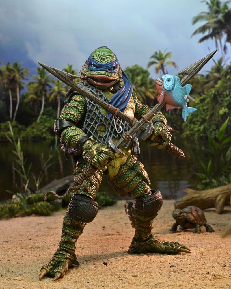 Universal Monsters/Teenage Mutant Ninja Turtles Actionfigur Leonardo as the Creature 18 cm - Versand: 7 Tage nach Bestellung