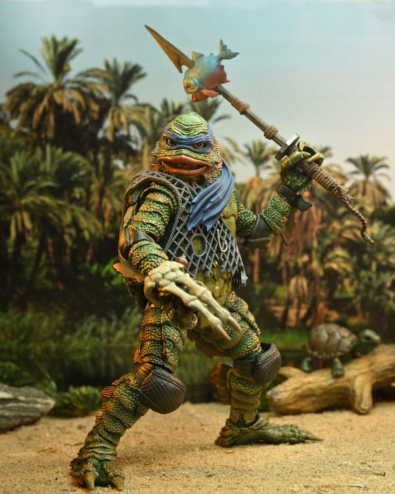 Universal Monsters/Teenage Mutant Ninja Turtles Actionfigur Leonardo as the Creature 18 cm - Versand: 7 Tage nach Bestellung