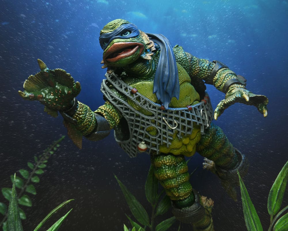 Universal Monsters/Teenage Mutant Ninja Turtles Actionfigur Leonardo as the Creature 18 cm - Versand: 7 Tage nach Bestellung