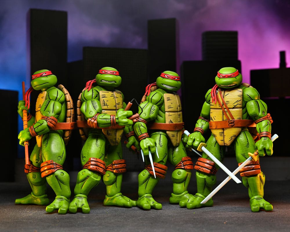 Teenage Mutant Ninja Turtles (Mirage Comics) 4er-Pack Actionfiguren Leonardo, Raphael, Michelangelo, Donatello 18 cm - Versand: 7 Tage nach Bestellung
