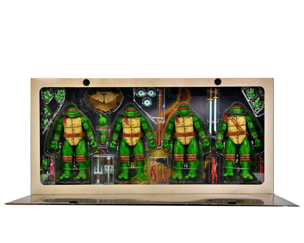 Teenage Mutant Ninja Turtles (Mirage Comics) 4er-Pack Actionfiguren Leonardo, Raphael, Michelangelo, Donatello 18 cm - Versand: 7 Tage nach Bestellung