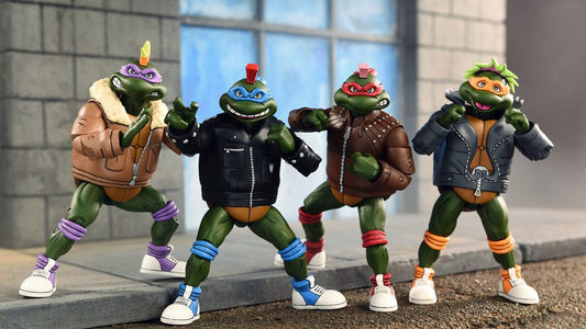 Teenage Mutant Ninja Turtles (Cartoon) Actionfiguren 4er-Pack Punk Turtles 18 cm - Versand: 5-7 Tage nach Bestellung