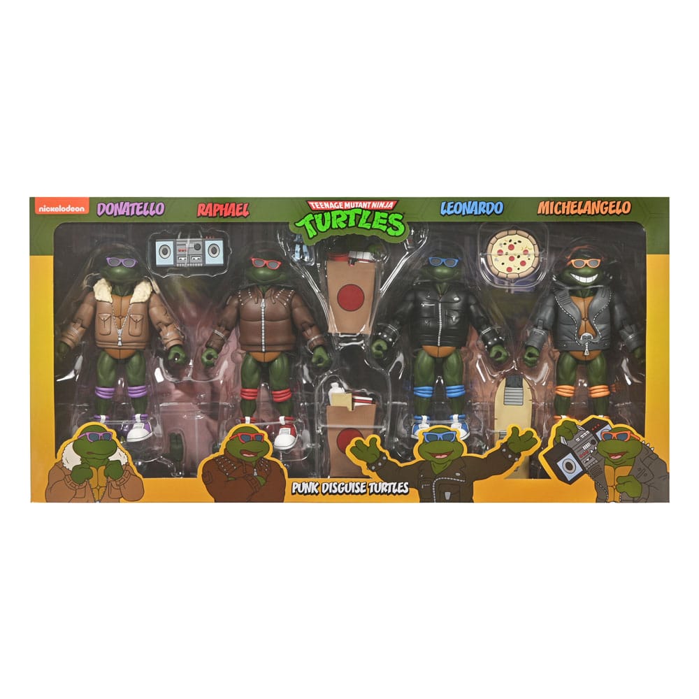 Teenage Mutant Ninja Turtles (Cartoon) Actionfiguren 4er-Pack Punk Turtles 18 cm - Versand: 5-7 Tage nach Bestellung
