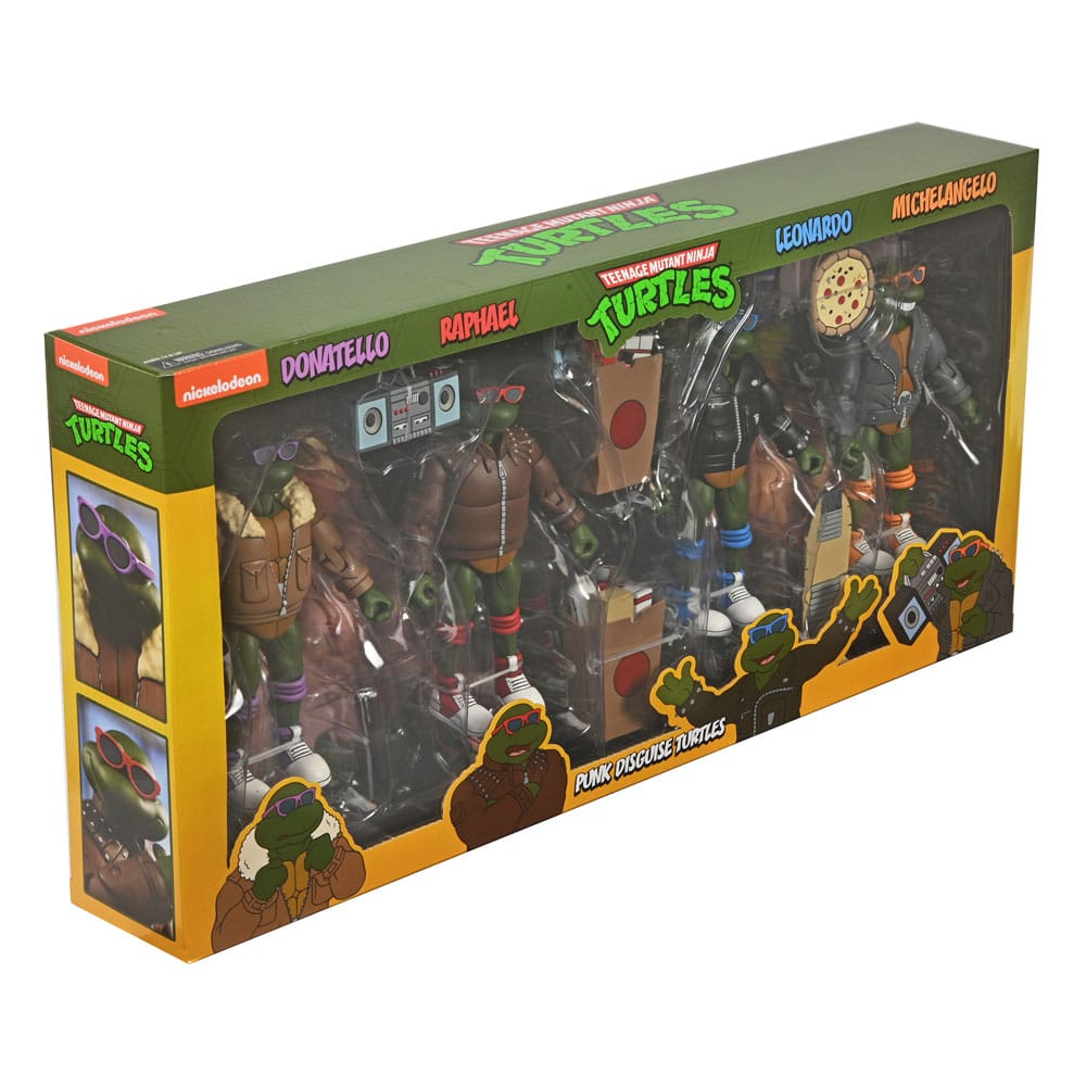 Teenage Mutant Ninja Turtles (Cartoon) Actionfiguren 4er-Pack Punk Turtles 18 cm - Versand: 5-7 Tage nach Bestellung