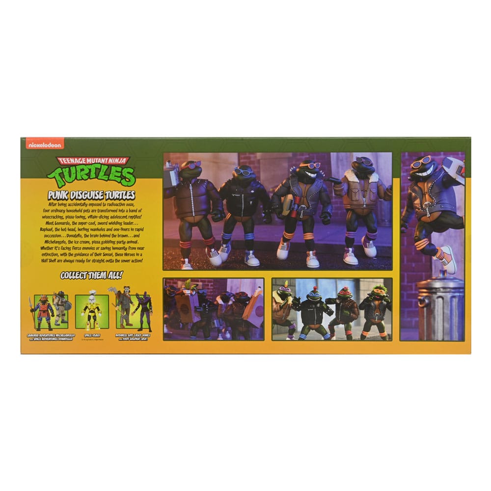 Teenage Mutant Ninja Turtles (Cartoon) Actionfiguren 4er-Pack Punk Turtles 18 cm - Versand: 5-7 Tage nach Bestellung