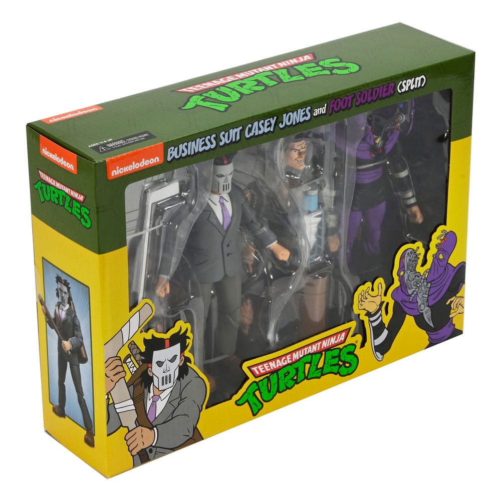 Teenage Mutant Ninja Turtles (Cartoon) Actionfiguren 2er-Pack Business Suit Casey Jones & Split Foot Soldier 18 cm       - Versand: 5-7 Tage nach Bestellung
