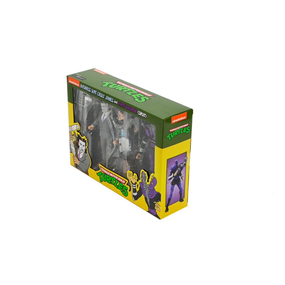 Teenage Mutant Ninja Turtles (Cartoon) Actionfiguren 2er-Pack Business Suit Casey Jones & Split Foot Soldier 18 cm       - Versand: 5-7 Tage nach Bestellung