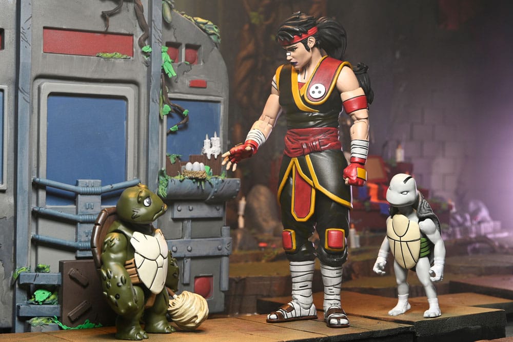Teenage Mutant Ninja Turtles: The Last Ronin Actionfigur Ultimate Casey Marie with Baby Odyn & Uno 17 cm - Preorder - ETA: 29.12.2025
