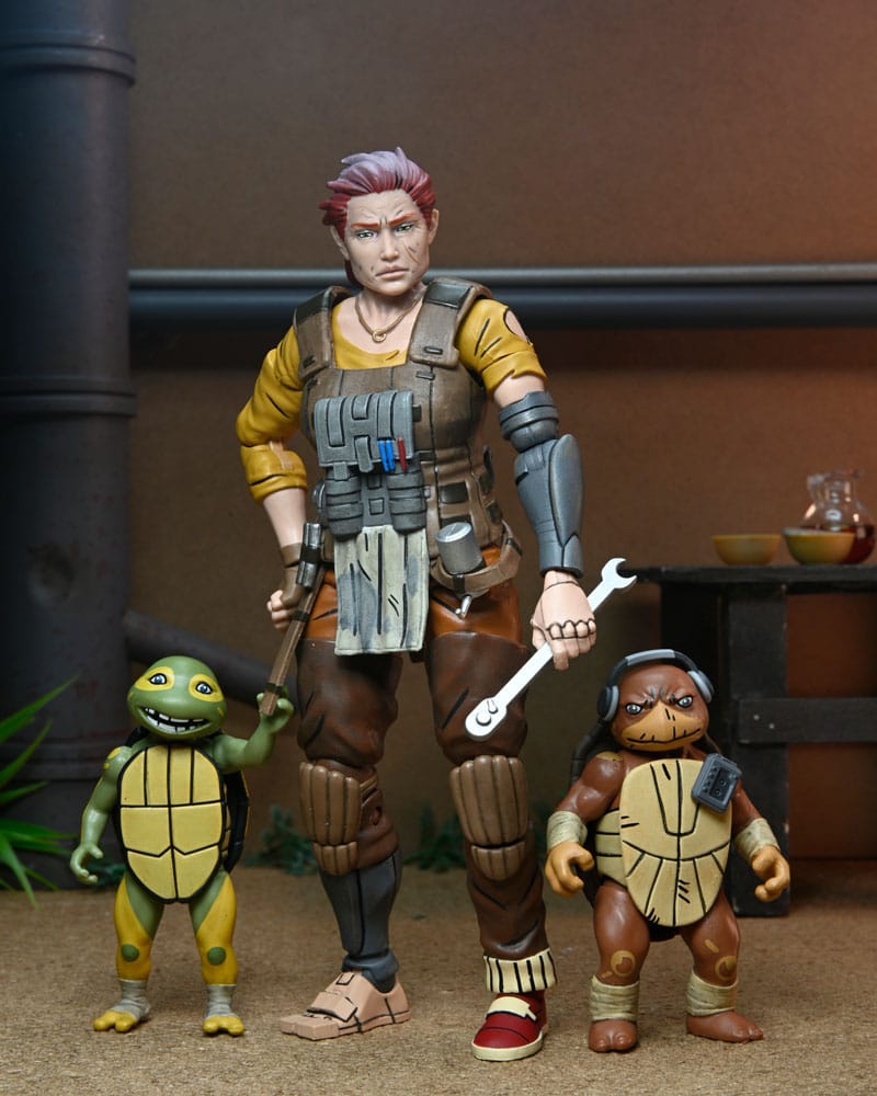 Teenage Mutant Ninja Turtles (The Last Ronin The Lost Years) Actionfigur Grammy April with Baby Yi & Moja 18 cm      - Preorder - ETA: 29.11.2025