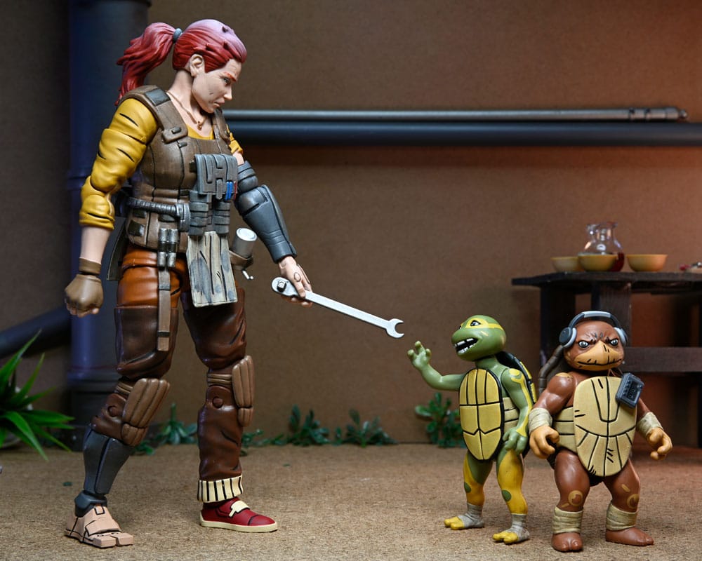 Teenage Mutant Ninja Turtles (The Last Ronin The Lost Years) Actionfigur Grammy April with Baby Yi & Moja 18 cm      - Preorder - ETA: 29.11.2025