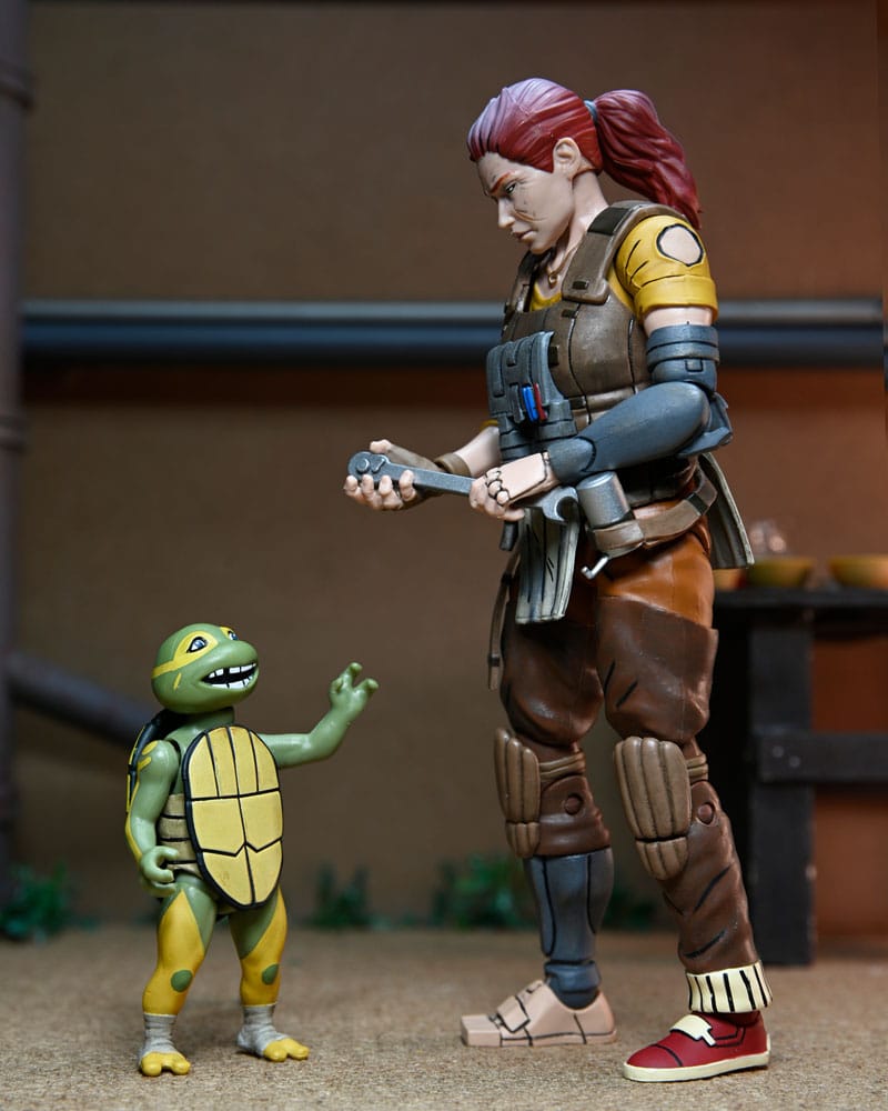 Teenage Mutant Ninja Turtles (The Last Ronin The Lost Years) Actionfigur Grammy April with Baby Yi & Moja 18 cm      - Preorder - ETA: 29.11.2025