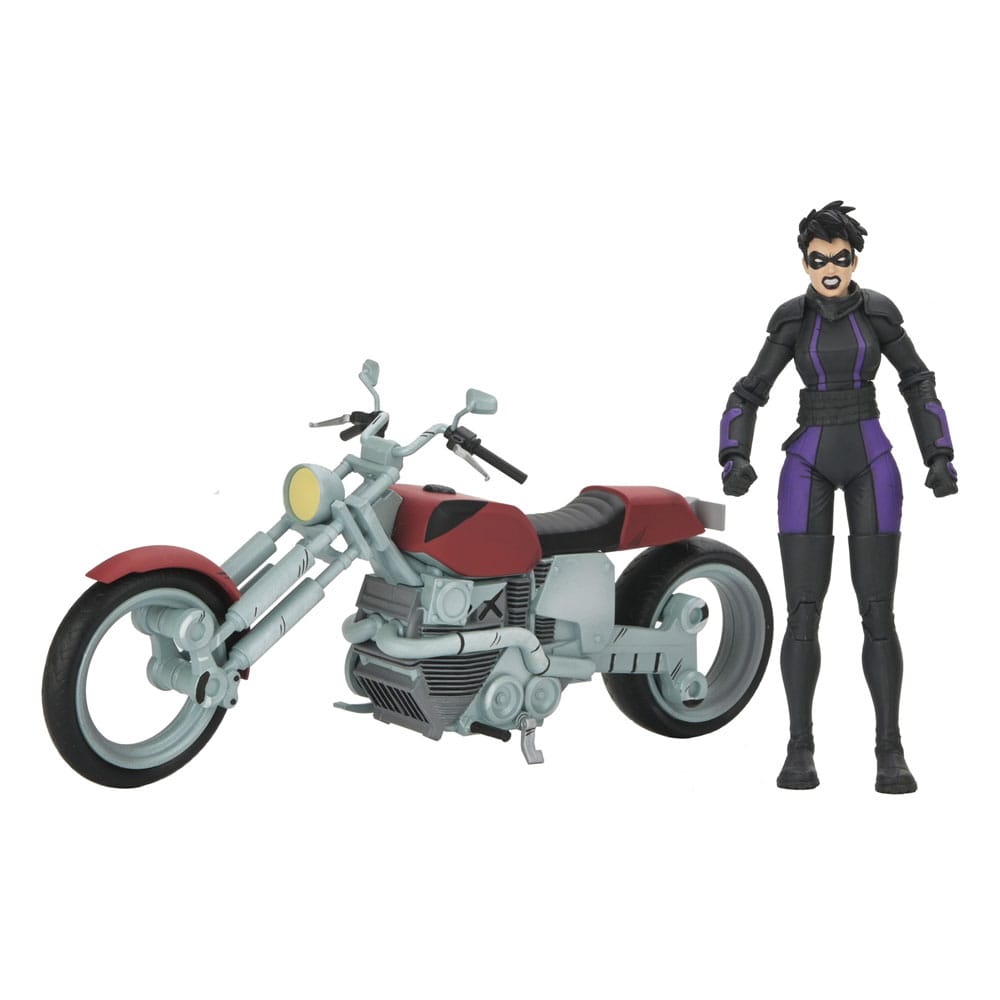 Teenage Mutant Ninja Turtles (The Last Ronin The Lost Years) Actionfigur Casey Marie with Last Ronin Motorcycle 18 cm - Preorder - ETA: 29.11.2025