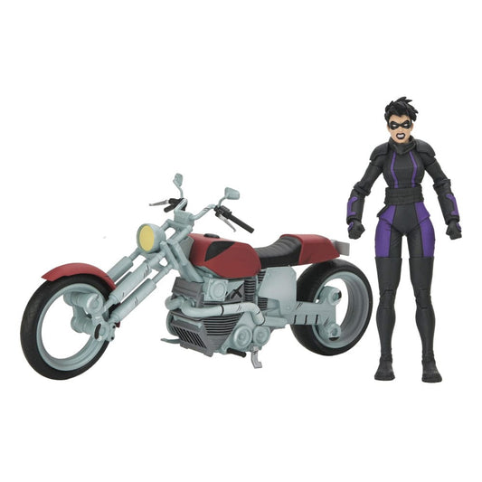 Teenage Mutant Ninja Turtles (The Last Ronin The Lost Years) Actionfigur Casey Marie with Last Ronin Motorcycle 18 cm - Preorder - ETA: 29.11.2025