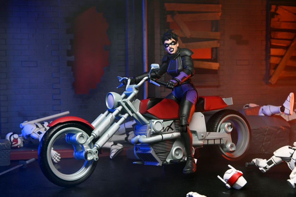 Teenage Mutant Ninja Turtles (The Last Ronin The Lost Years) Actionfigur Casey Marie with Last Ronin Motorcycle 18 cm - Preorder - ETA: 29.11.2025