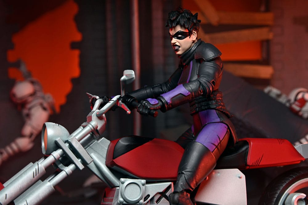 Teenage Mutant Ninja Turtles (The Last Ronin The Lost Years) Actionfigur Casey Marie with Last Ronin Motorcycle 18 cm - Preorder - ETA: 29.11.2025