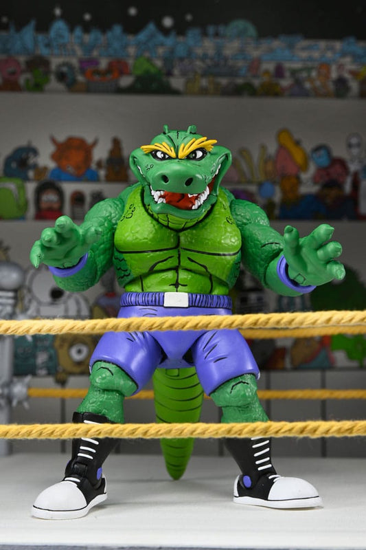 Teenage Mutant Ninja Turtles (Archie Comics) Actionfigur Stump Wrestling Leatherhead 18 cm  - Preorder - ETA: 19.09.2025