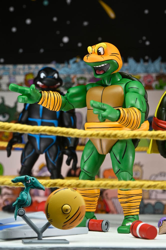 Teenage Mutant Ninja Turtles (Archie Comics) Actionfiguren 4er-Pack Stump Wrestling Turtles 18 cm   - Preorder - ETA: 19.09.2025