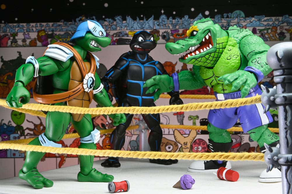 Teenage Mutant Ninja Turtles (Archie Comics) Actionfiguren 4er-Pack Stump Wrestling Turtles 18 cm   - Preorder - ETA: 19.09.2025