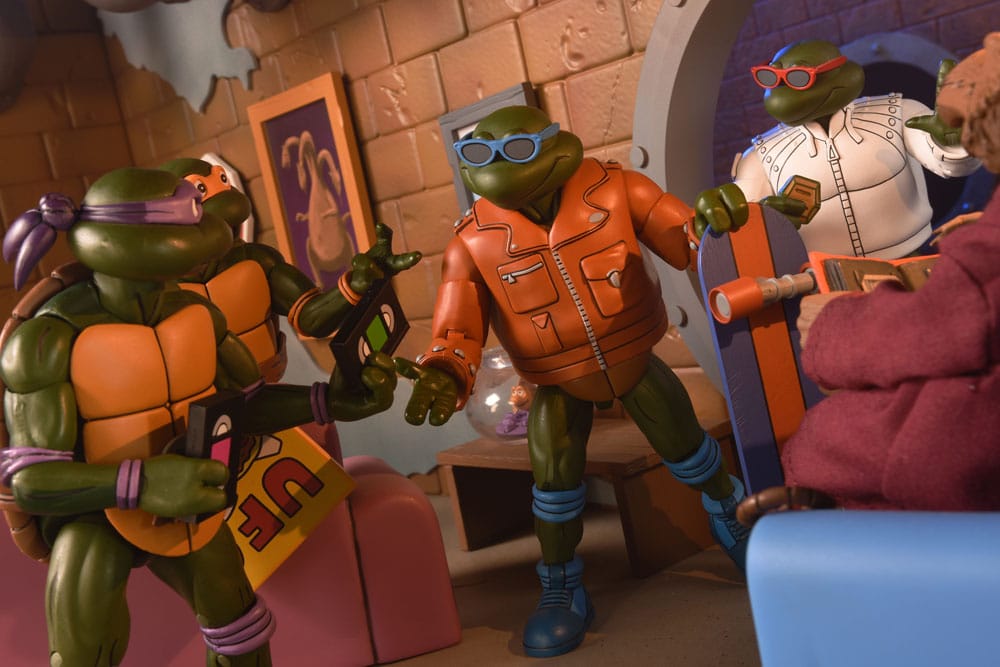 Teenage Mutant Ninja Turtles (Cartoon) Actionfigur Punk Leo and Punk Raph 2 Pack 18 cm          - Preorder - ETA: 19.09.2025