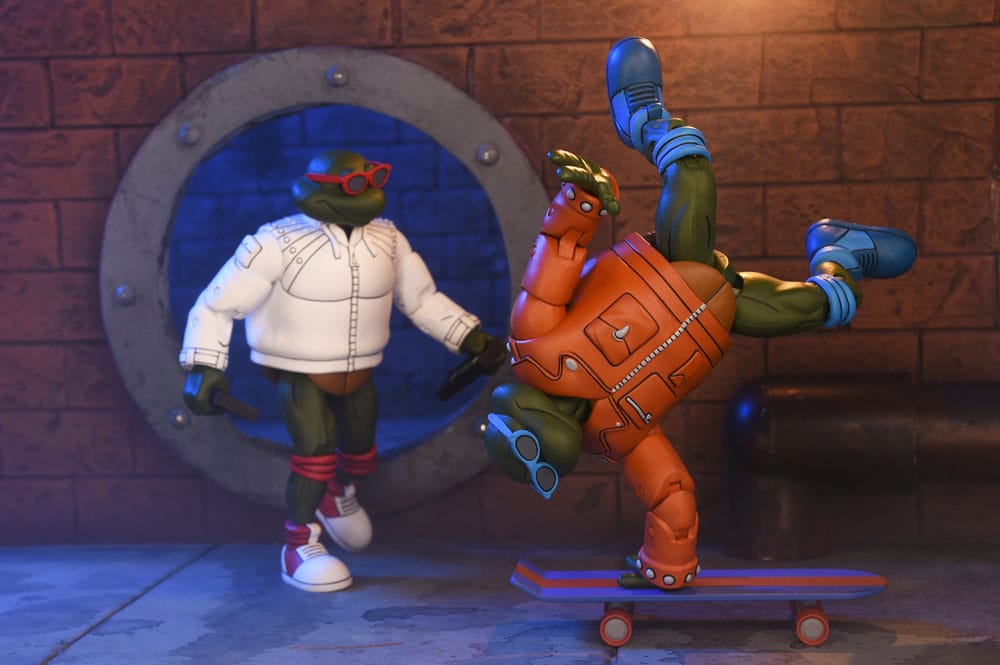 Teenage Mutant Ninja Turtles (Cartoon) Actionfigur Punk Leo and Punk Raph 2 Pack 18 cm          - Preorder - ETA: 19.09.2025