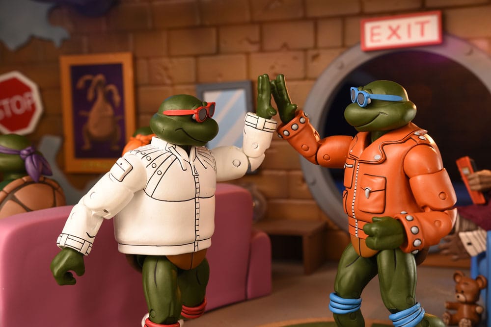 Teenage Mutant Ninja Turtles (Cartoon) Actionfigur Punk Leo and Punk Raph 2 Pack 18 cm          - Preorder - ETA: 19.09.2025