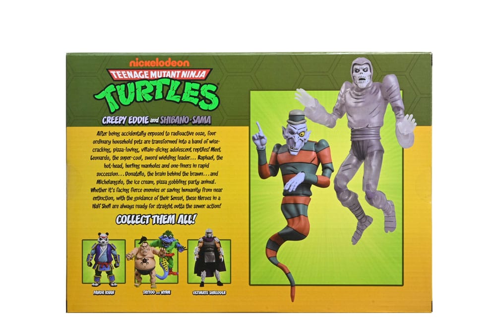 Teenage Mutant Ninja Turtles: Saturday Morning Adventures Actionfiguren 2-Pack Creepy Eddie & Shibano-Sama 17 cm - Preorder - ETA: 25.09.2025