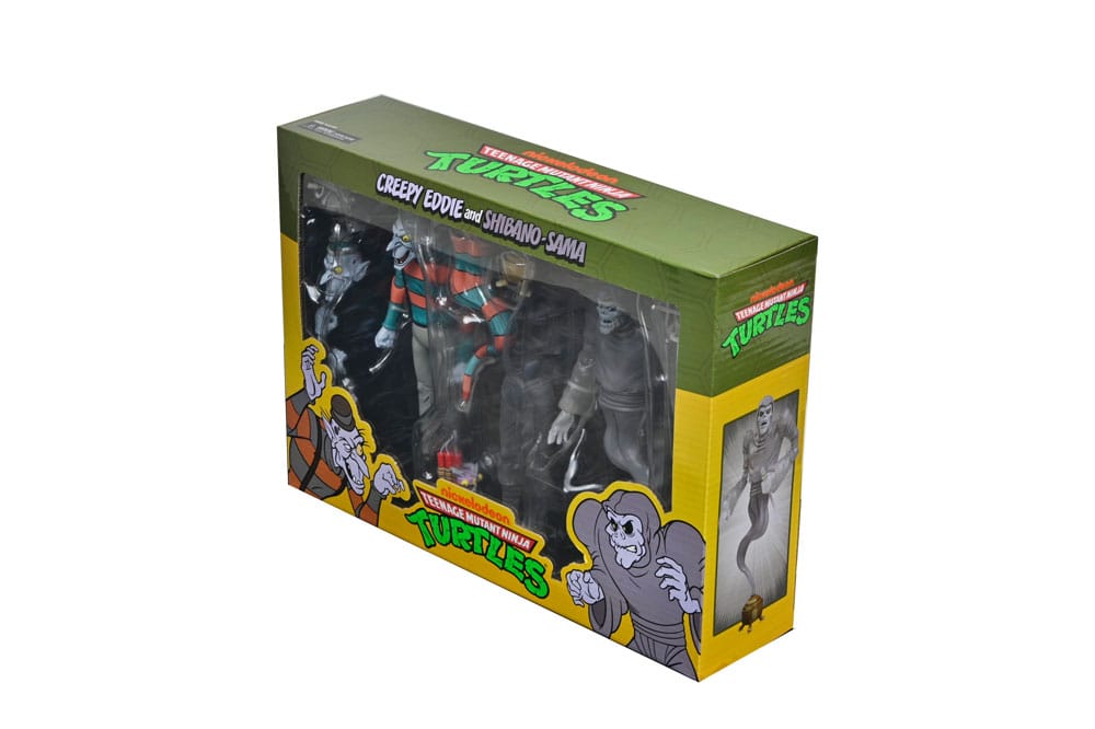 Teenage Mutant Ninja Turtles: Saturday Morning Adventures Actionfiguren 2-Pack Creepy Eddie & Shibano-Sama 17 cm - Preorder - ETA: 25.09.2025