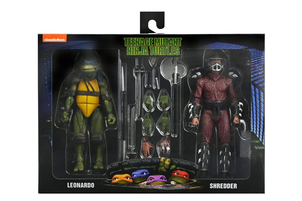 Teenage Mutant Ninja Turtles (1990 Movie) Actionfigur Roof Top Battle Shredder vs Leo 18 cm           - Preorder - ETA: 29.11.2025