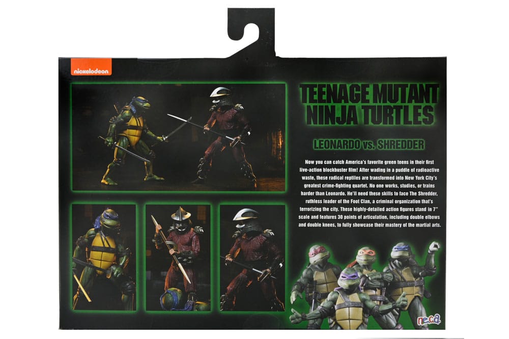 Teenage Mutant Ninja Turtles (1990 Movie) Actionfigur Roof Top Battle Shredder vs Leo 18 cm           - Preorder - ETA: 29.11.2025