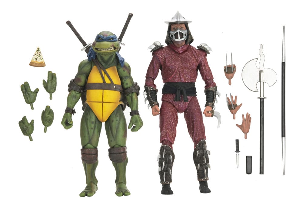 Teenage Mutant Ninja Turtles (1990 Movie) Actionfigur Roof Top Battle Shredder vs Leo 18 cm           - Preorder - ETA: 29.11.2025