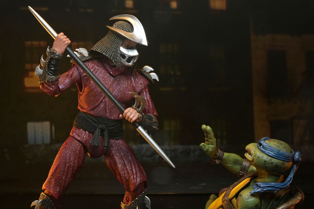 Teenage Mutant Ninja Turtles (1990 Movie) Actionfigur Roof Top Battle Shredder vs Leo 18 cm           - Preorder - ETA: 29.11.2025