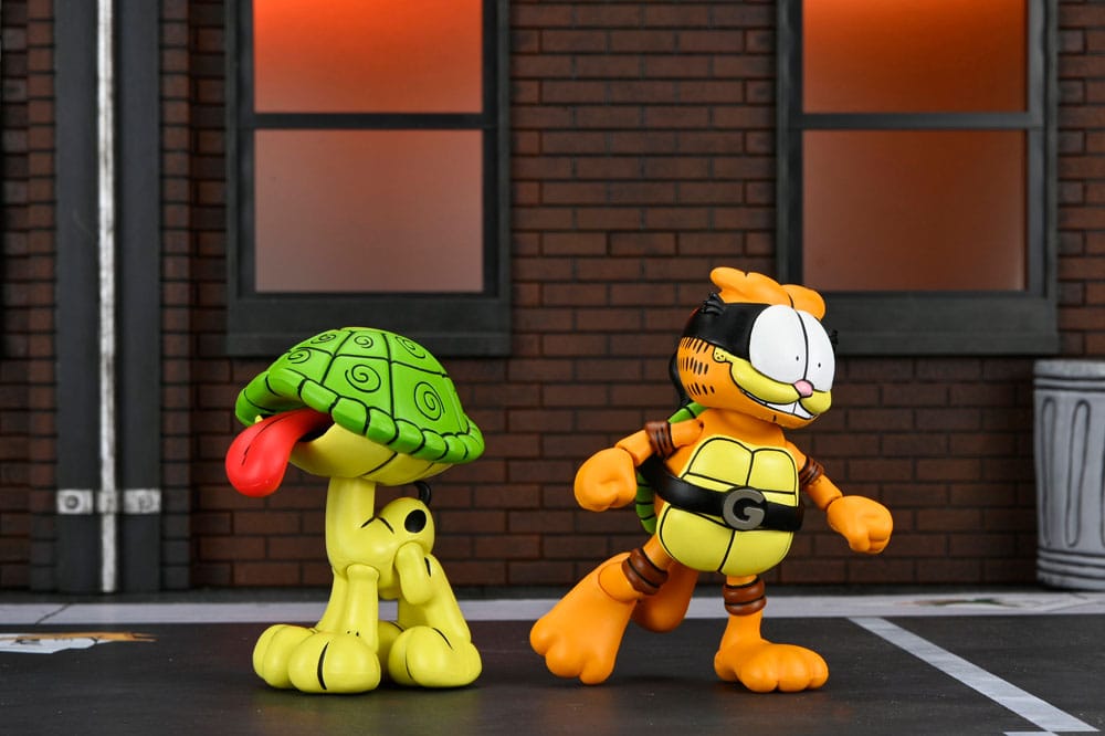 Teenage Mutant Ninja Turtles (Archie Comics) x Garfield 2er-Pack Actionfigur Ultimate Garfello & Odie 10 cm - Preorder - ETA: 24.04.2026