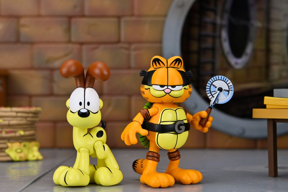 Teenage Mutant Ninja Turtles (Archie Comics) x Garfield 2er-Pack Actionfigur Ultimate Garfello & Odie 10 cm - Preorder - ETA: 24.04.2026