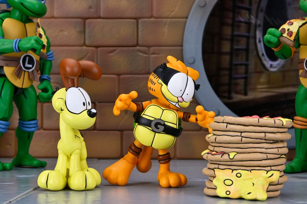 Teenage Mutant Ninja Turtles (Archie Comics) x Garfield 2er-Pack Actionfigur Ultimate Garfello & Odie 10 cm - Preorder - ETA: 24.04.2026
