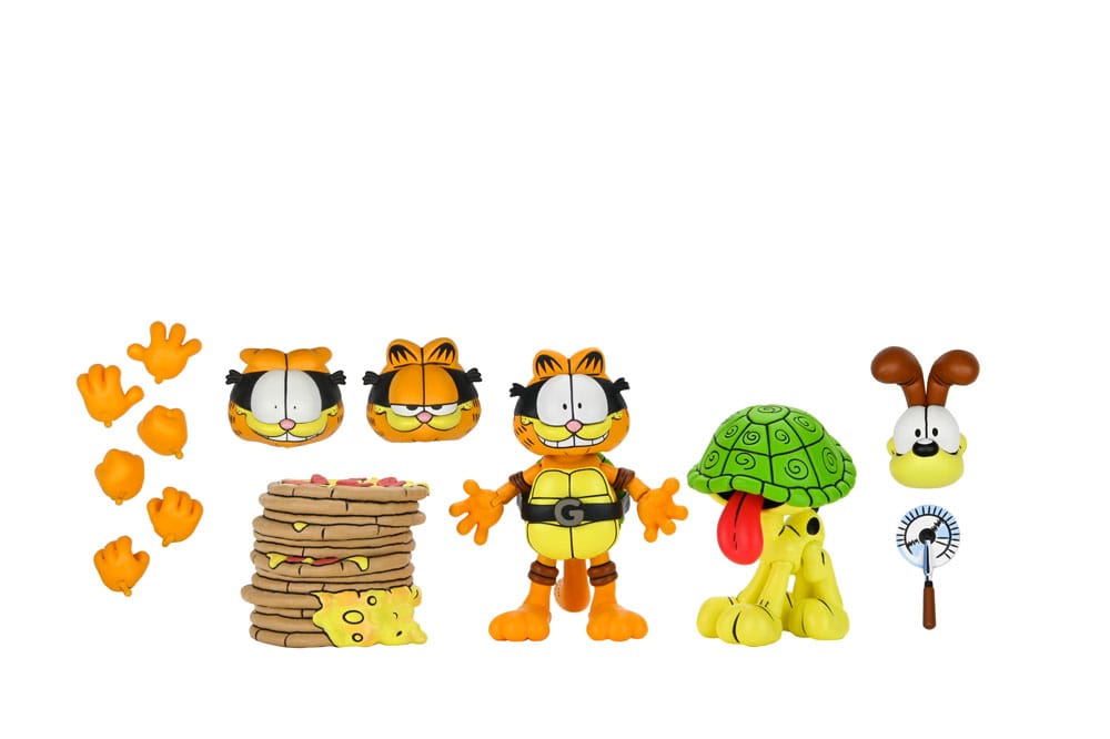 Teenage Mutant Ninja Turtles (Archie Comics) x Garfield 2er-Pack Actionfigur Ultimate Garfello & Odie 10 cm - Preorder - ETA: 24.04.2026