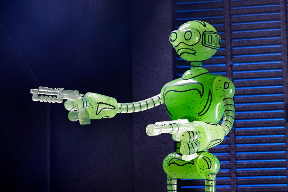 Teenage Mutant Ninja Turtles (Mirage Comics) Actionfigur Transmat Fugitoid GID 18 cm - Preorder - ETA: 19.09.2025
