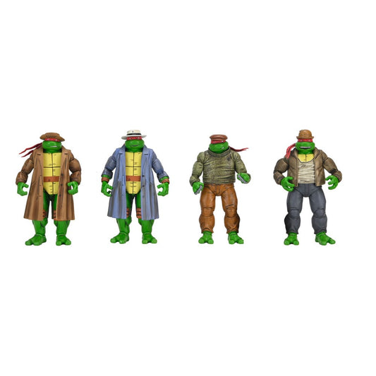 Teenage Mutant Ninja Turtles Actionfiguren 4er Pack Gangster Turtles 18 cm - Versand: 7 Tage nach Bestellung