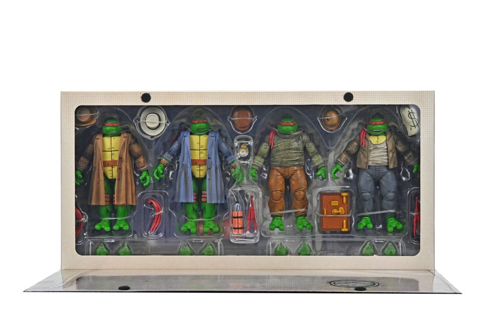 Teenage Mutant Ninja Turtles Actionfiguren 4er Pack Gangster Turtles 18 cm - Versand: 7 Tage nach Bestellung