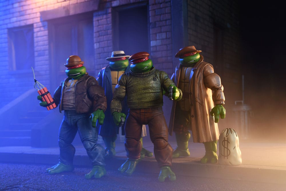 Teenage Mutant Ninja Turtles Actionfiguren 4er Pack Gangster Turtles 18 cm - Versand: 7 Tage nach Bestellung